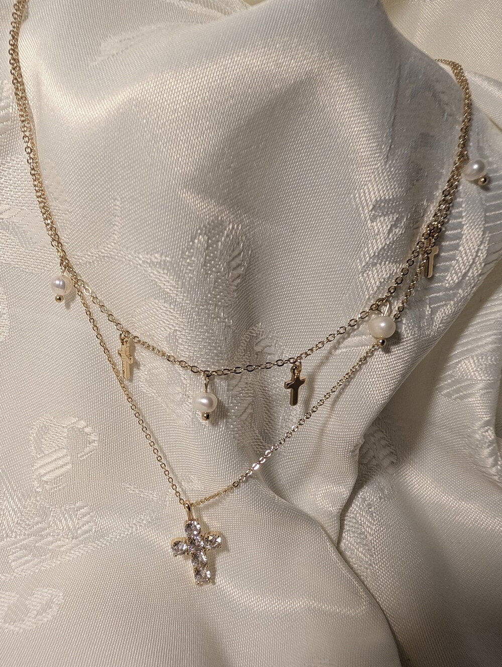 Park Lane CHERUB Cross Necklace BNIB 2 separate necklaces RETIRED